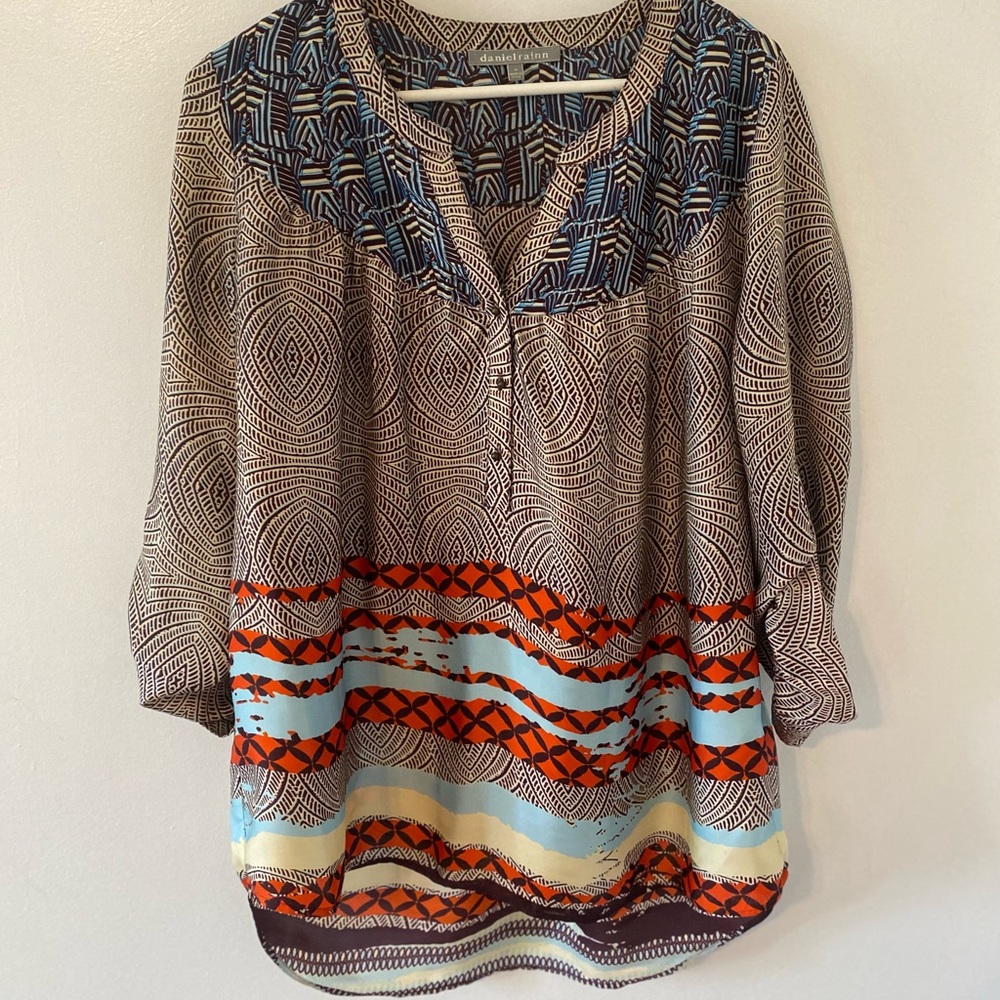 Business casual colorful top